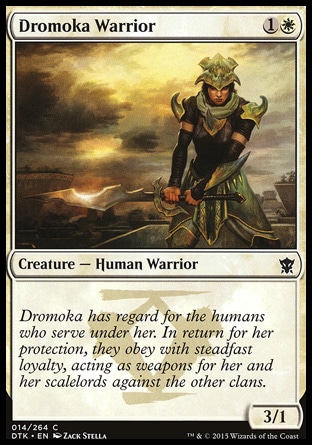 【JPN】《卓茉卡族戰士/Dromoka Warrior》[韃契龍王]