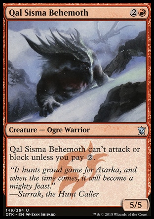 【JPN】《黑山貝西摩斯/Qal Sisma Behemoth》[韃契龍王]
