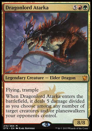 【JPN】《龍王安塔卡/Dragonlord Atarka》[韃契龍王]
