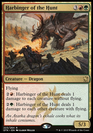 【JPN】《狩兆巨龍/Harbinger of the Hunt》[韃契龍王]