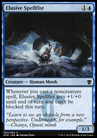 【JPN】《匿跡咒拳僧/Elusive Spellfist》[韃契龍王]
