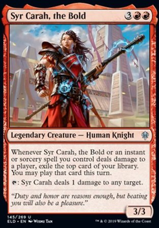 【JPN】《勇威凱拉爵士/Syr Carah, the Bold》[艾卓王權]