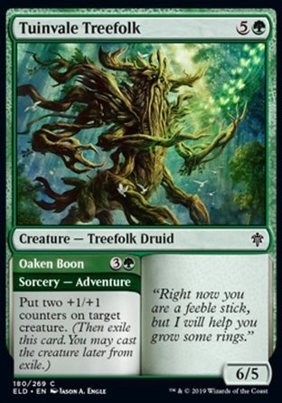 【JPN】《圖音谷樹妖#橡木恩澤/Tuinvale Treefolk#Oaken Boon》[艾卓王權]