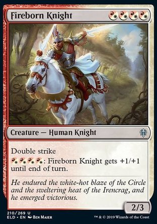 【JPN】《雅鞍騎士/Fireborn Knight》[艾卓王權]