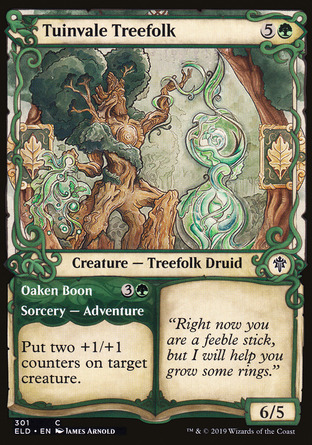 【JPN】《圖音谷樹妖#橡木恩澤/Tuinvale Treefolk#Oaken Boon》[艾卓王權添趣]