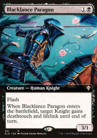 【ENG】 ☆Foil☆ 《烏槍團典範/Blacklance Paragon》[艾卓王權添趣]