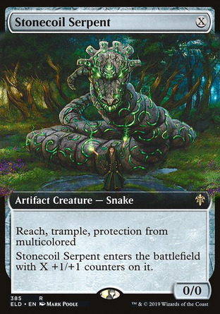 【ENG】 ☆Foil☆ 《石卷巨蛇/Stonecoil Serpent》[艾卓王權添趣]