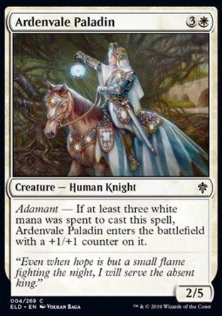 【JPN】《雅登瓦神聖武士/Ardenvale Paladin》[艾卓王權]