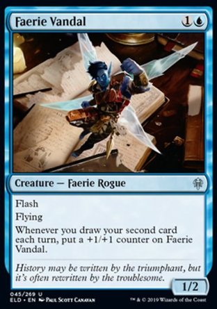 【JPN】《莽撞仙靈/Faerie Vandal》[艾卓王權]
