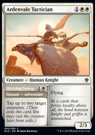 【JPN】《雅登瓦策士#眩目天降/Ardenvale Tactician#Dizzying Swoop》[艾卓王權]