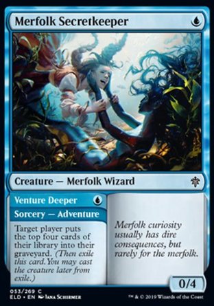【JPN】《守秘人魚#深入探秘/Merfolk Secretkeeper#Venture Deeper》[艾卓王權]