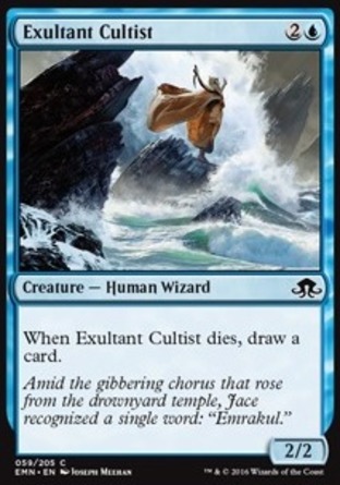 【JPN】《歡欣教眾/Exultant Cultist》[異月傳奇]