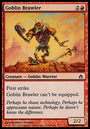 【JPN】《鬼怪喧嘩兵/Goblin Brawler》[五色曙光]