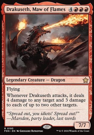 【ENG】《烈焰巨口卓庫瑟/Drakuseth, Maw of Flames》[基石構築]