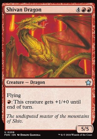 【ENG】《西瓦巨龍/Shivan Dragon》[基石構築]