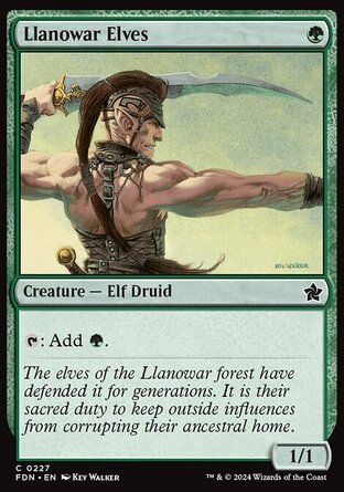 【ENG】《羅堰妖精/Llanowar Elves》[基石構築]