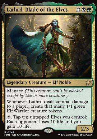 【ENG】《妖精之刃拉席莉/Lathril, Blade of the Elves》[基石構築]