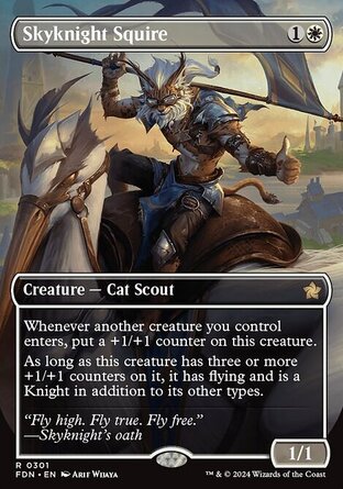 【ENG】《空騎士扈從/Skyknight Squire》[基石構築]