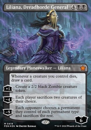 【ENG】《震懼軍將莉蓮娜/Liliana, Dreadhorde General》[基石構築]