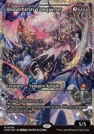 【ENG】 ☆Foil☆ 《嗜血征服者/Bloodthirsty Conqueror》[基石構築]