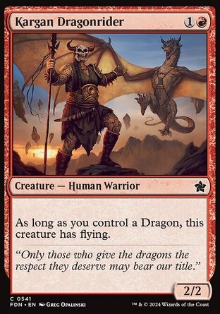 【ENG】《卡加龍騎士/Kargan Dragonrider》[基石構築]