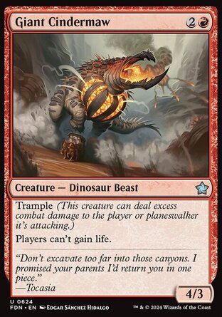 【ENG】《巨型燼喉龍/Giant Cindermaw》[基石構築]