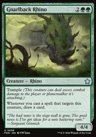 【ENG】《糙背犀牛/Gnarlback Rhino》[基石構築]