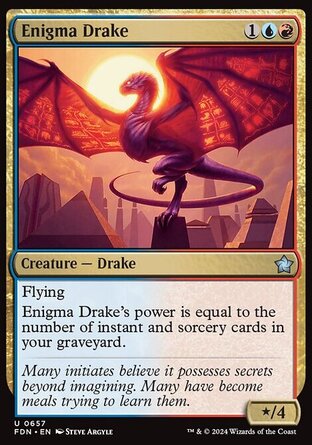 【ENG】《謎翼龍獸/Enigma Drake》[基石構築]
