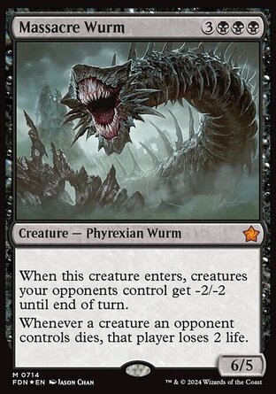 【ENG】《屠戮亞龍/Massacre Wurm》[基石構築]