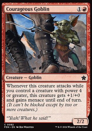 【ENG】《勇氣鬼怪/Courageous Goblin》[基石構築]