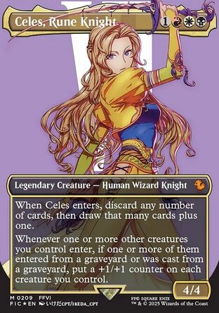 【ENG】 ☆Foil☆ 《符文騎士塞麗絲/Celes, Rune Knight》[太空戰士指揮官]
