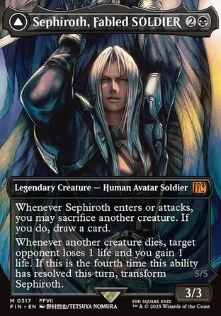 【ENG】 ☆Foil☆ 《傳奇神羅戰士賽菲羅斯/Sephiroth, Fabled SOLDIER》[太空戰士]