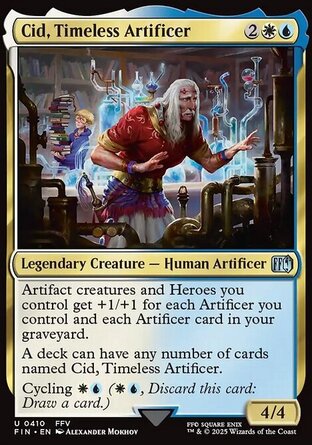 【JPN】 ☆Foil☆ 《歷時神器師西德/Cid, Timeless Artificer》[太空戰士]