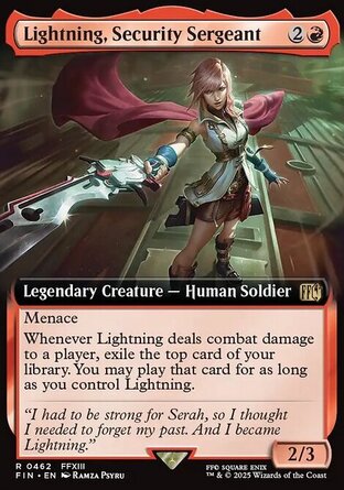 【ENG】《＊刃向かう者、ライトニング/Lightning, Security Sergeant》[太空戰士]