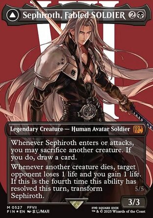 【ENG】 ☆Foil☆ 《傳奇神羅戰士賽菲羅斯/Sephiroth, Fabled SOLDIER》[太空戰士]