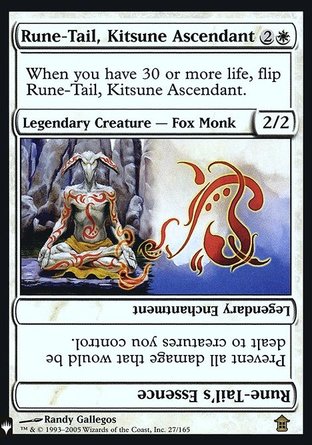 【ENG】 ☆Foil☆ 《入聖狐族符尾/Rune-Tail, Kitsune Ascendant》[神秘補充包閃]