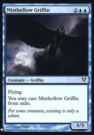【ENG】 ☆Foil☆ 《霧谷獅鷲/Misthollow Griffin》[神秘補充包閃]