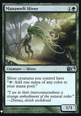 【ENG】 ☆Foil☆ 《紡魔裂片妖/Manaweft Sliver》[神秘補充包閃]