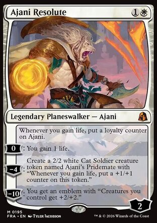 【ENG】 ☆Foil☆ 《堅毅的阿耶尼/Ajani Resolute》[現實碎片]〔SP〕