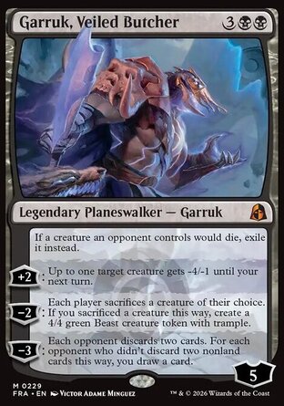 【ENG】《面紗屠夫賈路/Garruk, Veiled Butcher》[現實碎片]