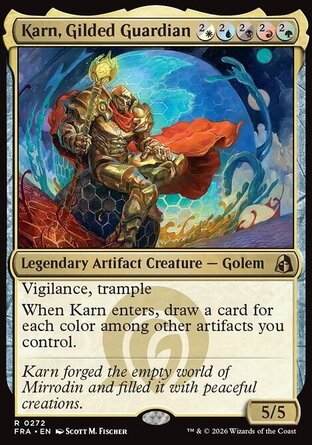 【ENG】《金箔守護像卡恩/Karn, Gilded Guardian》[現實碎片]