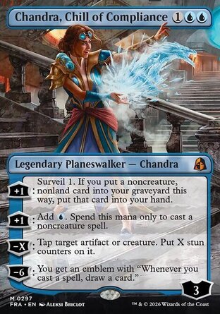 【ENG】 ☆Foil☆ 《適令寒冰茜卓/Chandra, Chill of Compliance》[現實碎片]