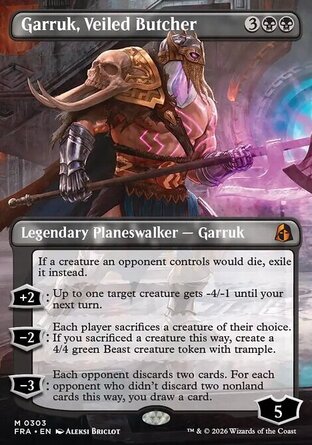 【ENG】 ☆Foil☆ 《面紗屠夫賈路/Garruk, Veiled Butcher》[現實碎片]