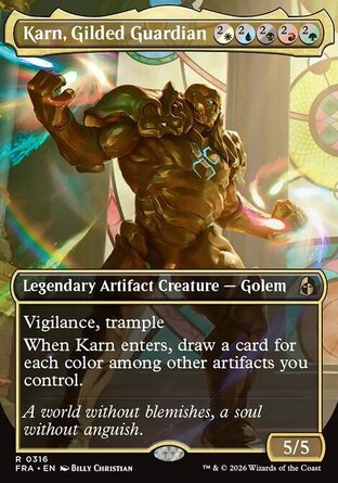 【ENG】《金箔守護像卡恩/Karn, Gilded Guardian》[現實碎片]