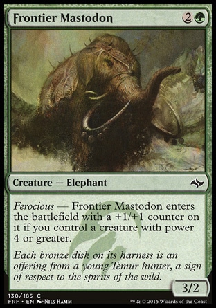 【JPN】《鋒疆乳齒象/Frontier Mastodon》[龍命殊途]