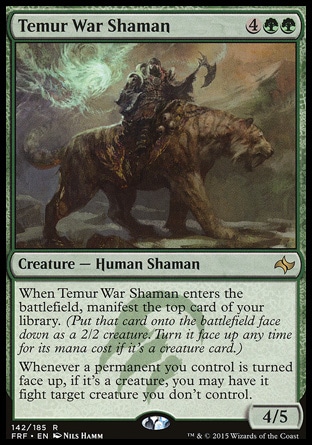 【JPN】《鐵木爾戰祭師/Temur War Shaman》[龍命殊途]
