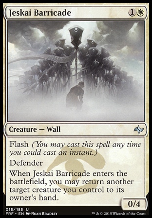 【JPN】《潔斯凱屏障/Jeskai Barricade》[龍命殊途]