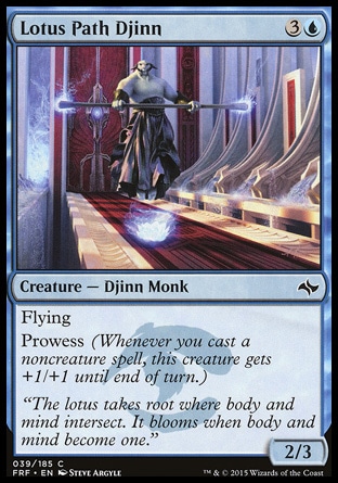 【JPN】《蓮徑巨靈/Lotus Path Djinn》[龍命殊途]