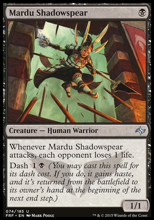 【JPN】《瑪爾都影矛兵/Mardu Shadowspear》[龍命殊途]