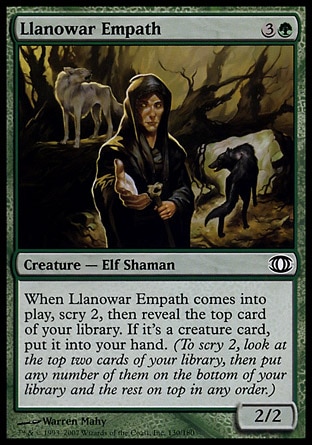 【JPN】《羅堰共感者/Llanowar Empath》[預知將來]